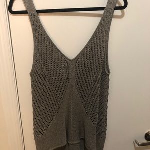 Knit, deep v-neck top